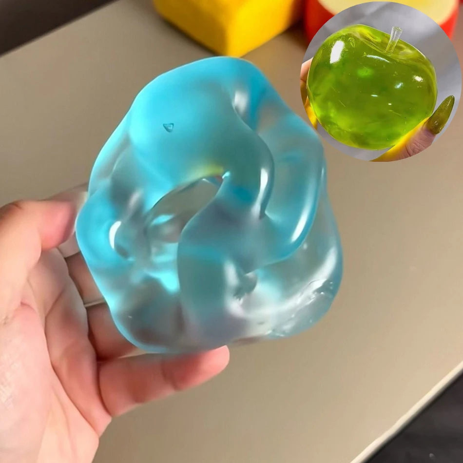 Green Apple Squishy Stress Ball Fidget Sensory Toy