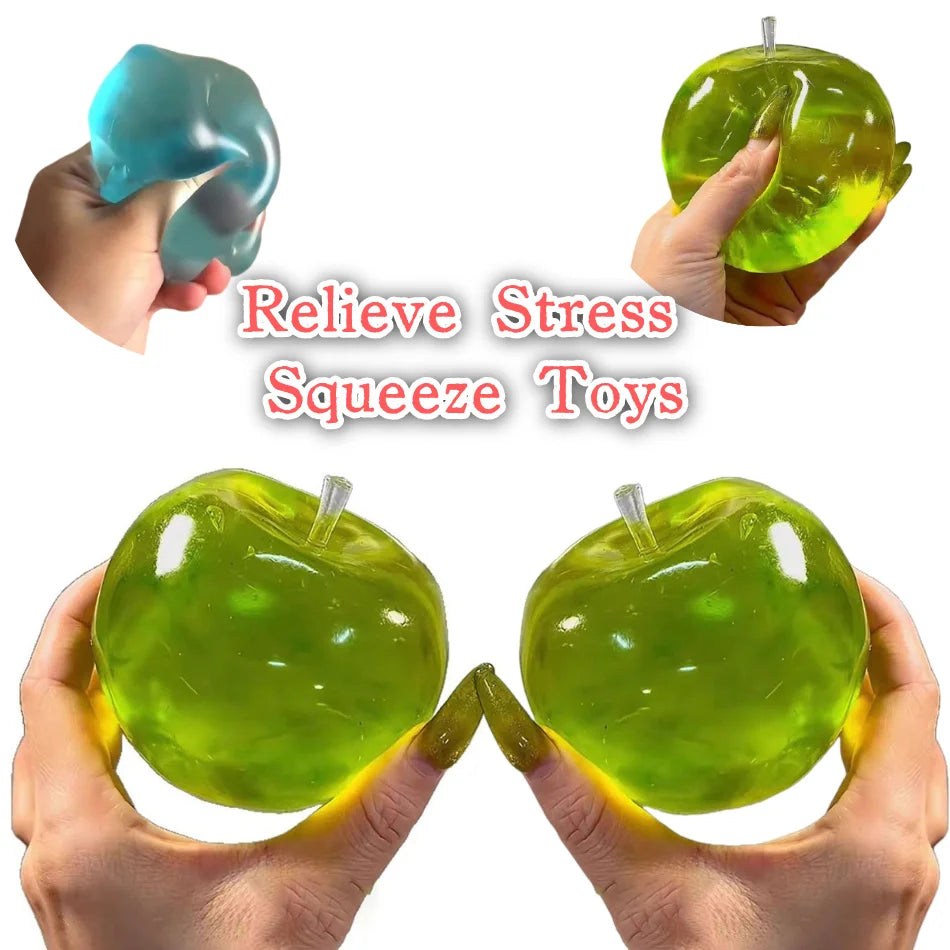 Green Apple Squishy Stress Ball Fidget Sensory Toy