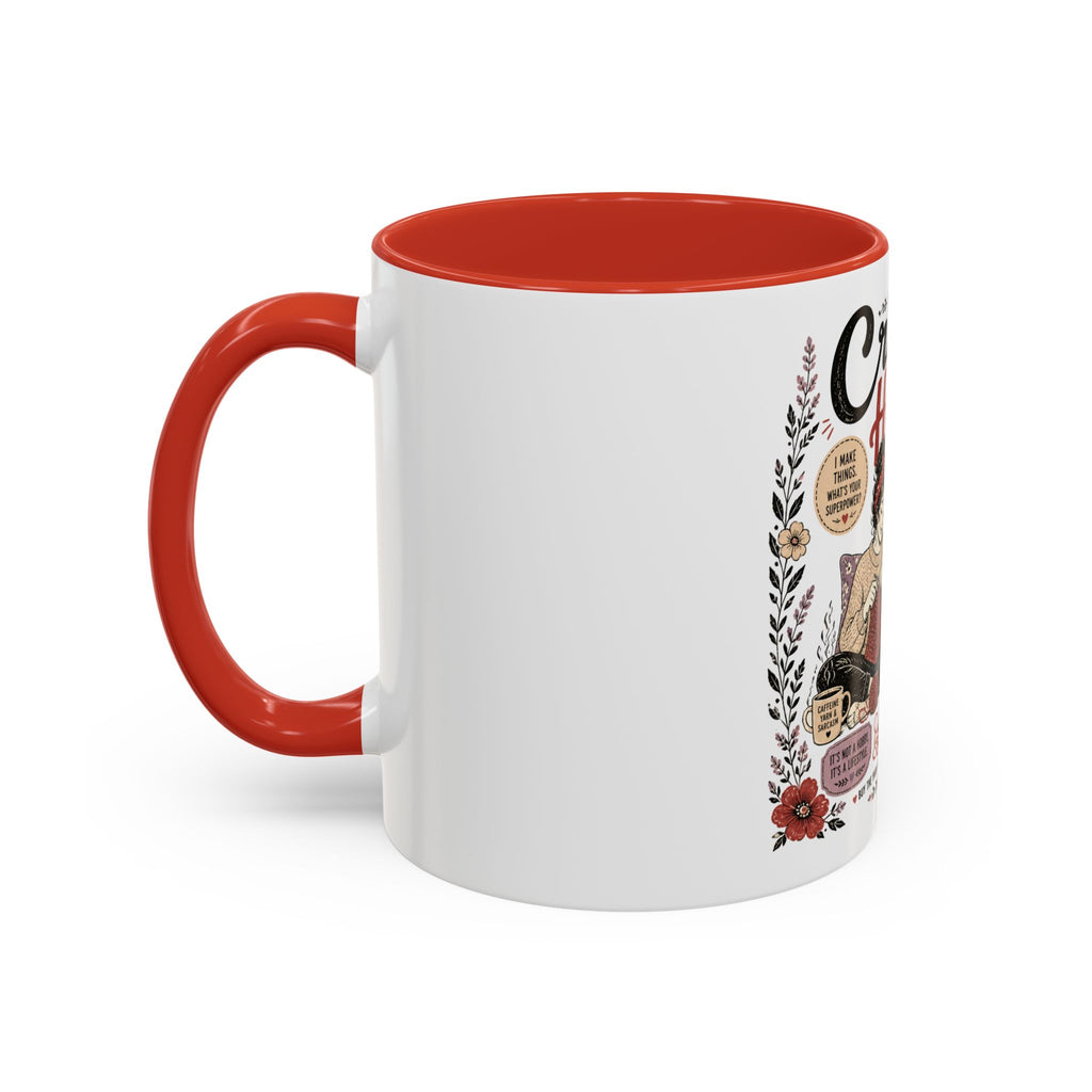 Cozy Crafter Coffee Mug — "Stitch, Sip, Smile" Knitting & Crochet Gift (11/15oz)