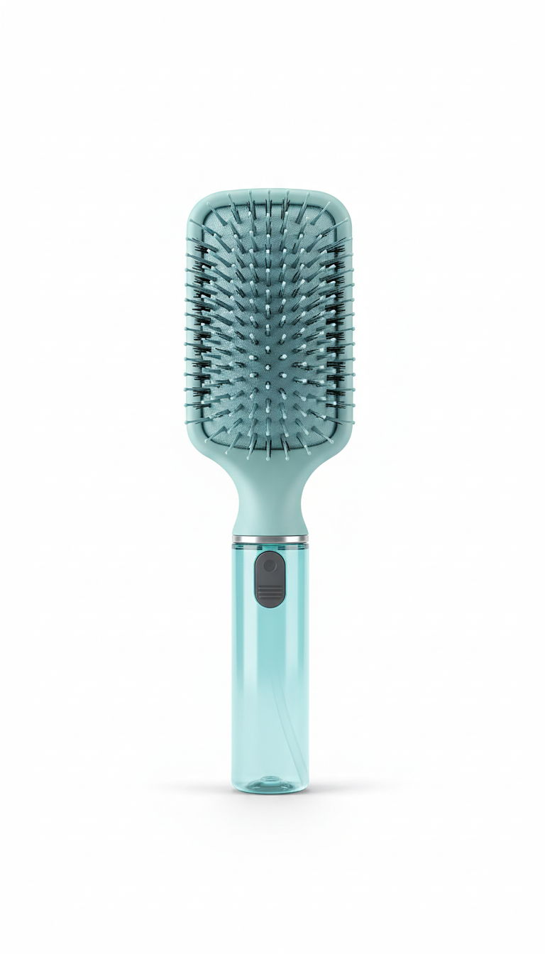 De-tangle Brush with Cool Sky Finish