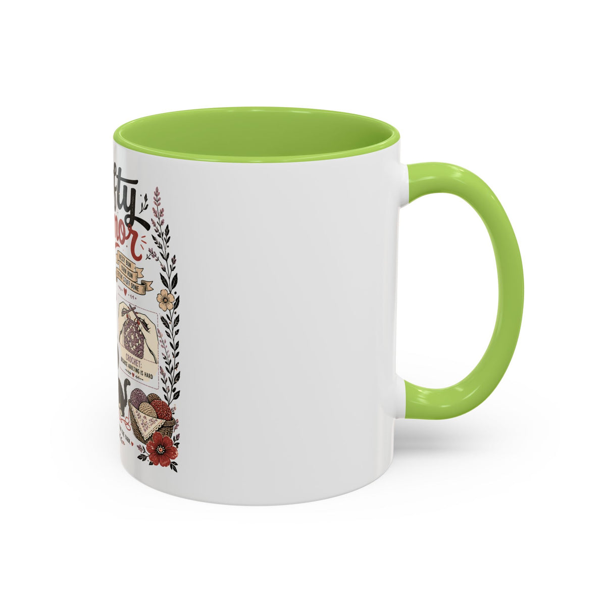 Cozy Crafter Coffee Mug — "Stitch, Sip, Smile" Knitting & Crochet Gift (11/15oz)
