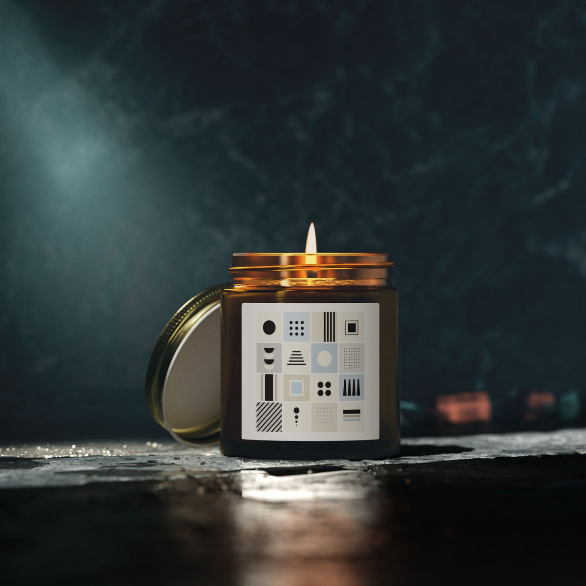 Coconut Apricot Scented Candle (4oz/9oz) — Clean Minimalist Jar