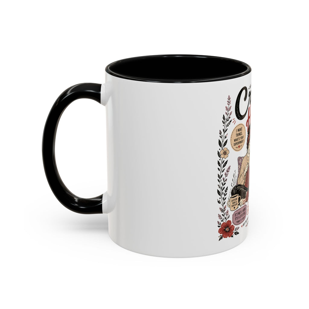 Cozy Crafter Coffee Mug — "Stitch, Sip, Smile" Knitting & Crochet Gift (11/15oz)