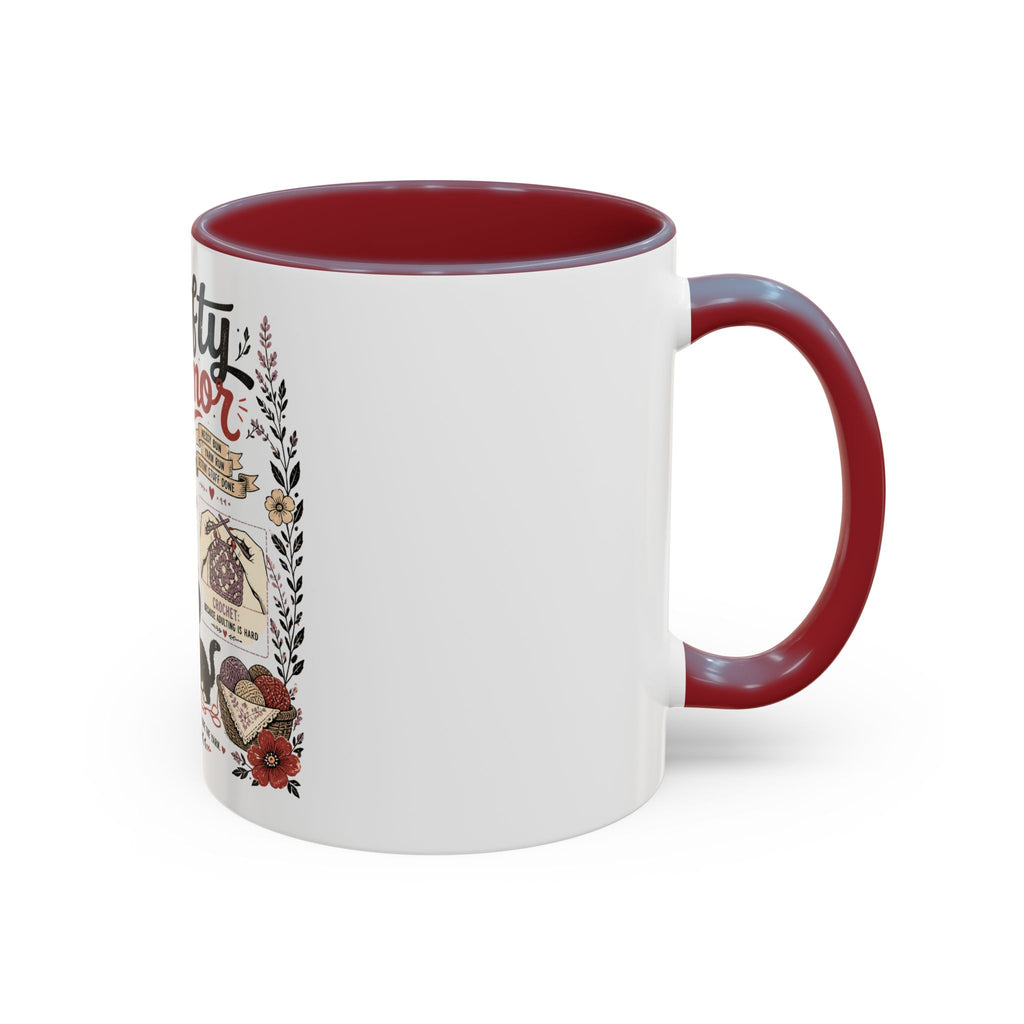 Cozy Crafter Coffee Mug — "Stitch, Sip, Smile" Knitting & Crochet Gift (11/15oz)