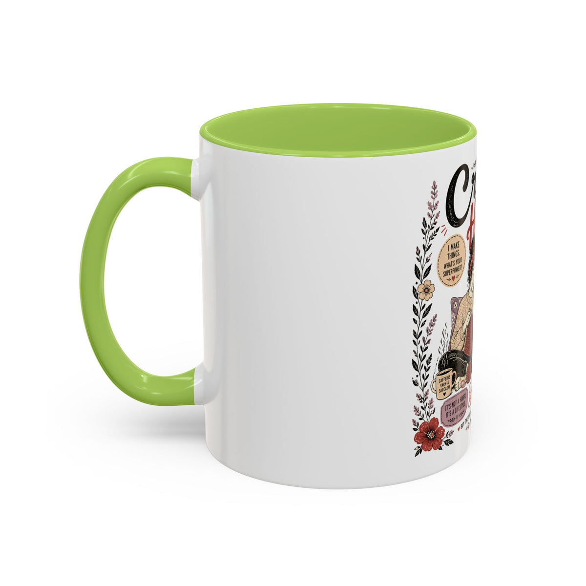 Cozy Crafter Coffee Mug — "Stitch, Sip, Smile" Knitting & Crochet Gift (11/15oz)