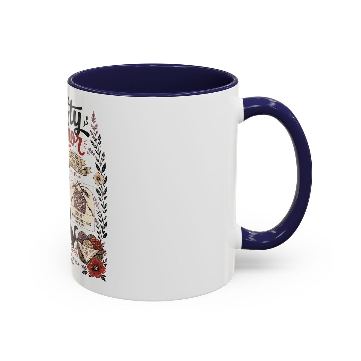 Cozy Crafter Coffee Mug — "Stitch, Sip, Smile" Knitting & Crochet Gift (11/15oz)