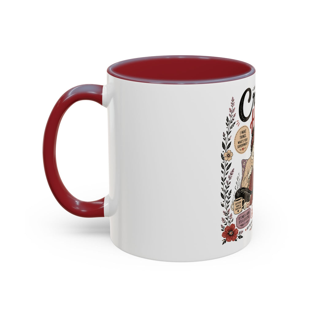 Cozy Crafter Coffee Mug — "Stitch, Sip, Smile" Knitting & Crochet Gift (11/15oz)