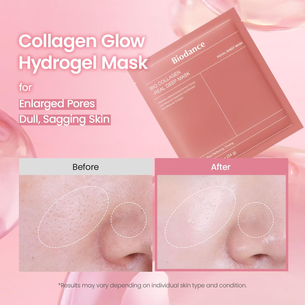 Hydrogel Collagen Face Mask – Hydrating, Firming & Pore Care