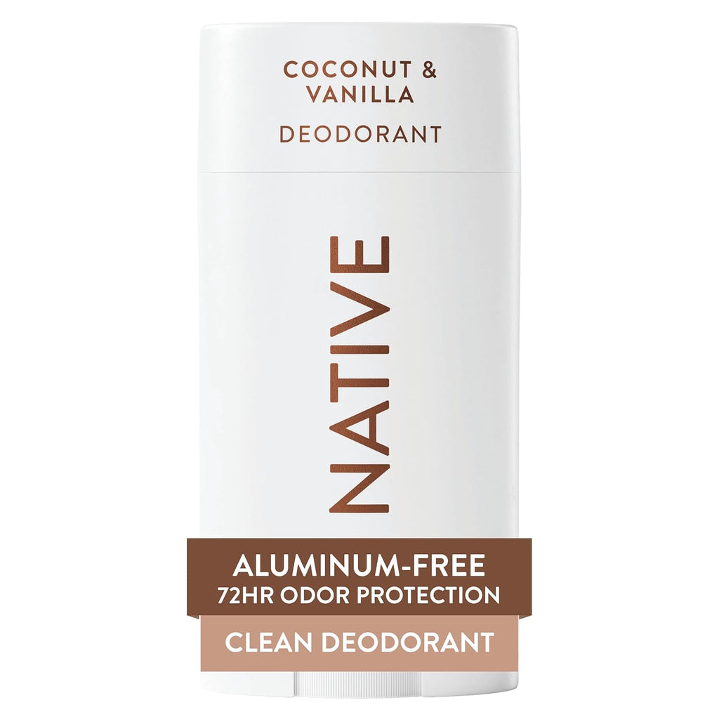 Aluminum-Free Deodorant Stick – 72H Odor Control Coconut Vanilla