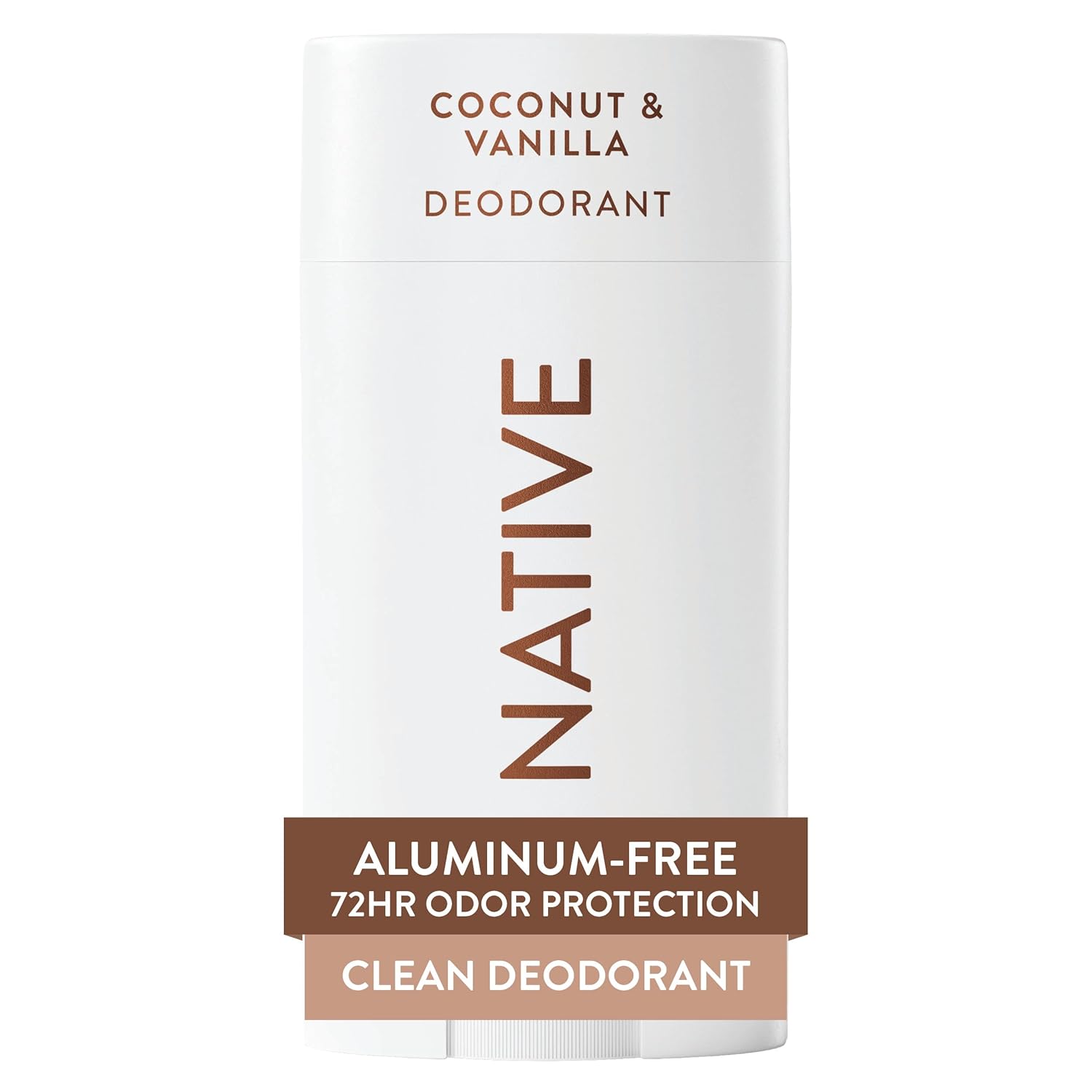 Aluminum-Free Deodorant Stick – 72H Odor Control Coconut Vanilla