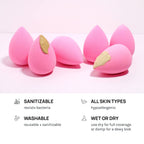 Makeup Sponge Set Of 6 – Latex-Free High-Definition Blenders