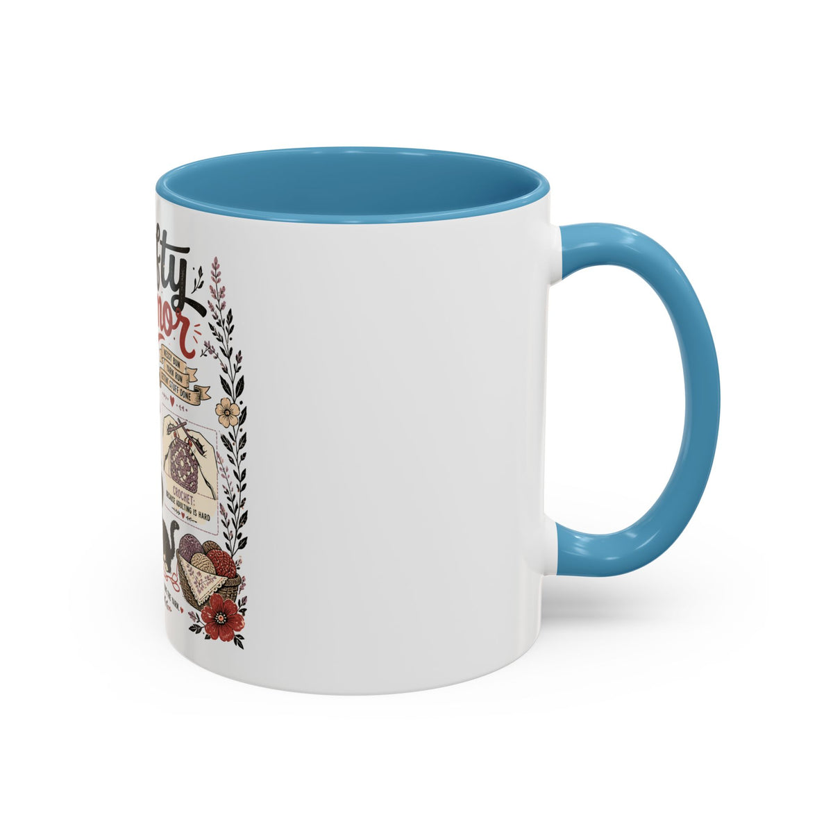Cozy Crafter Coffee Mug — "Stitch, Sip, Smile" Knitting & Crochet Gift (11/15oz)