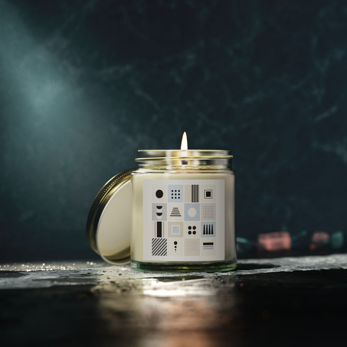 Coconut Apricot Scented Candle (4oz/9oz) — Clean Minimalist Jar