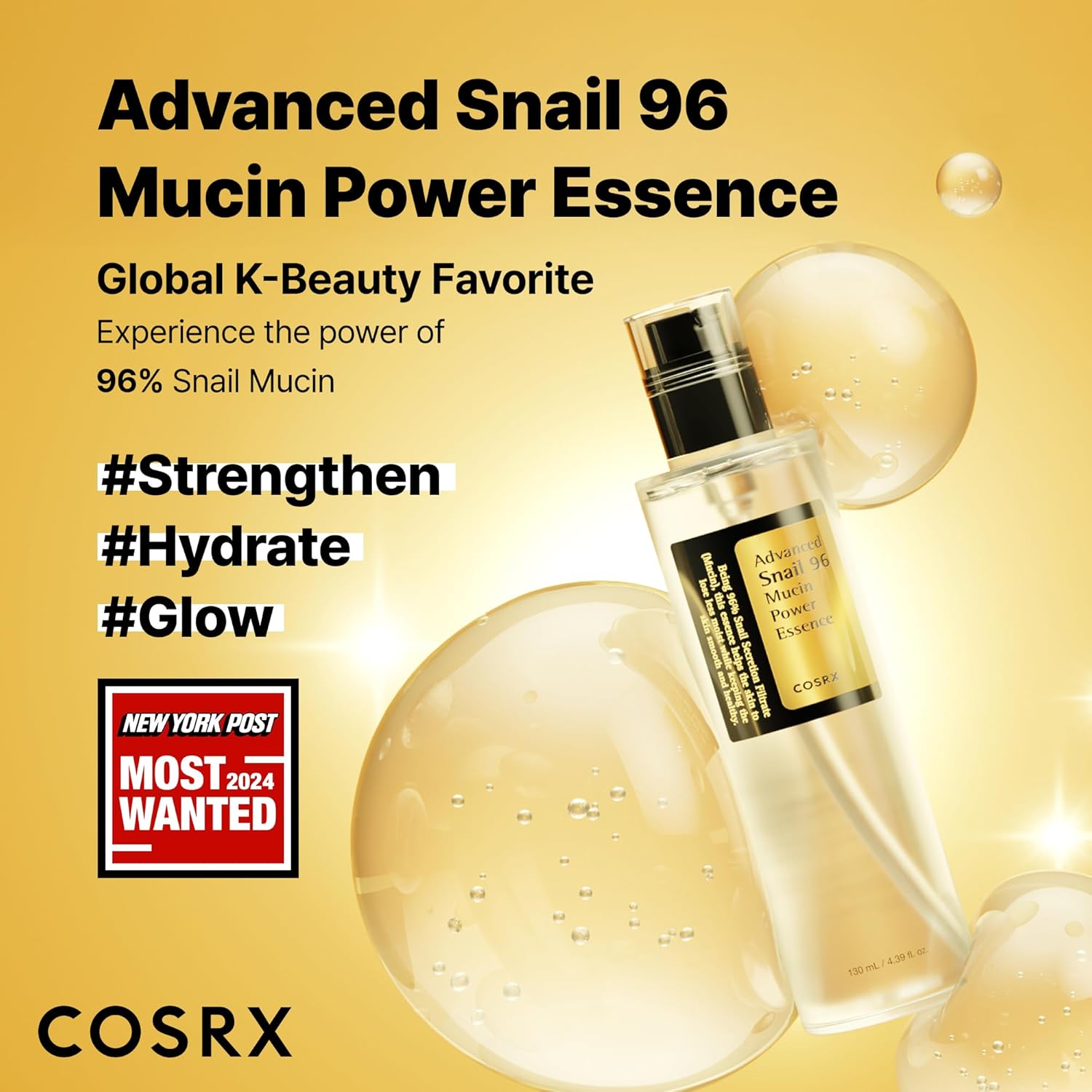 Snail Mucin Power Essence 100 ml Hydrating Face Serum