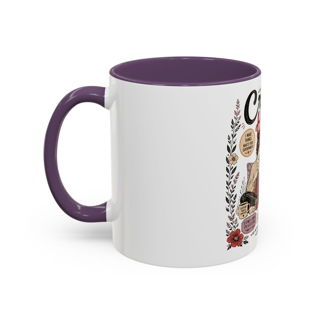 Cozy Crafter Coffee Mug — "Stitch, Sip, Smile" Knitting & Crochet Gift (11/15oz)