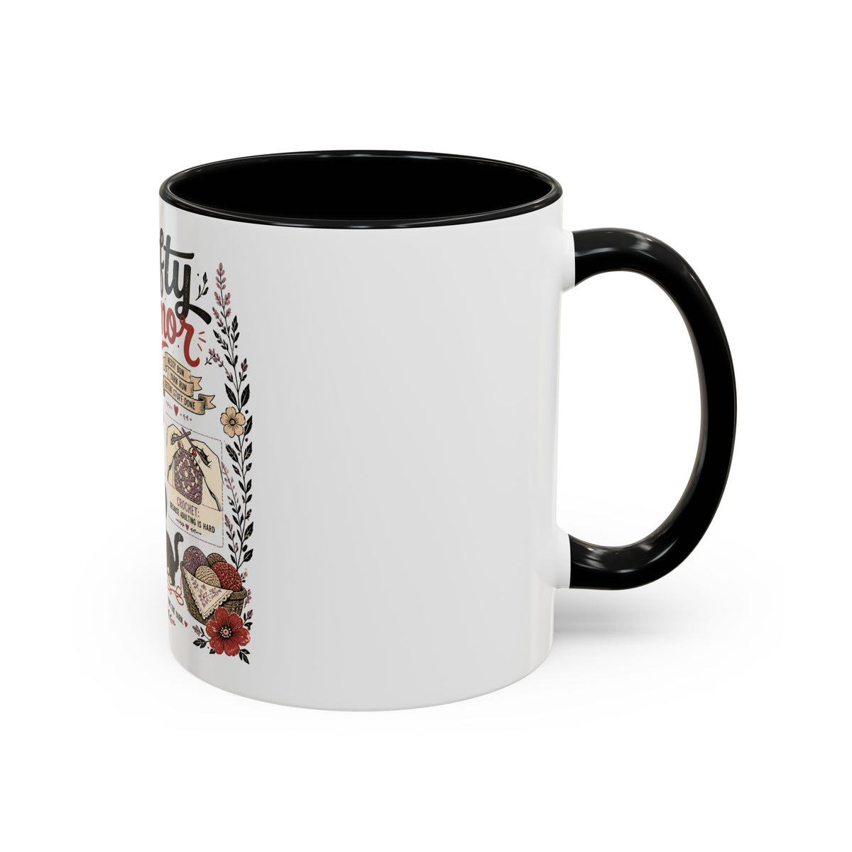 Cozy Crafter Coffee Mug — "Stitch, Sip, Smile" Knitting & Crochet Gift (11/15oz)