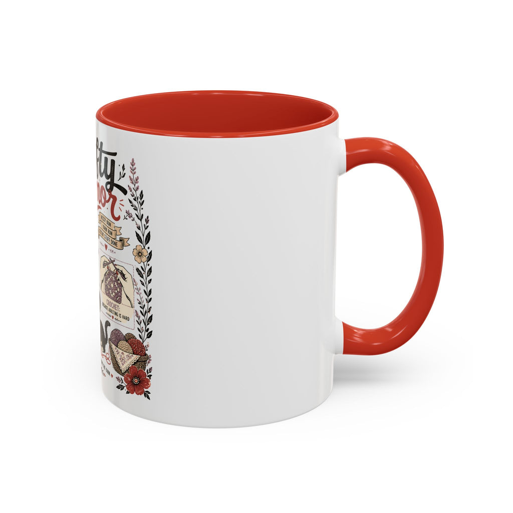 Cozy Crafter Coffee Mug — "Stitch, Sip, Smile" Knitting & Crochet Gift (11/15oz)