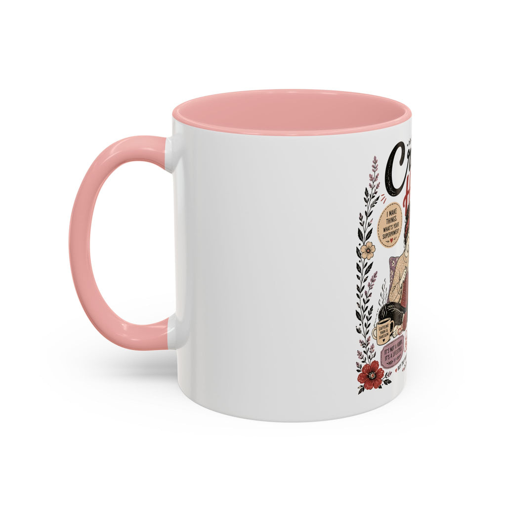 Cozy Crafter Coffee Mug — "Stitch, Sip, Smile" Knitting & Crochet Gift (11/15oz)