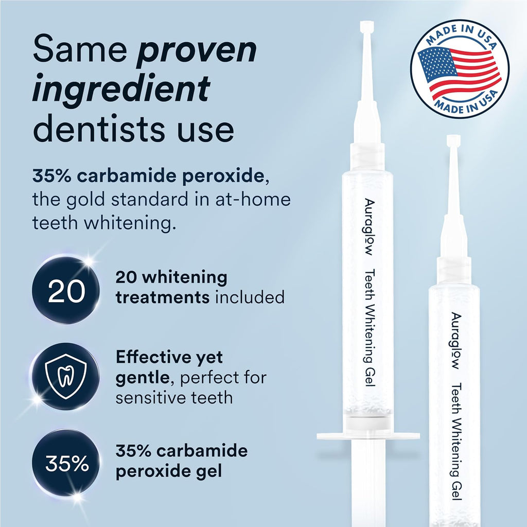 LED Teeth Whitening Kit With 35% Carbamide Peroxide Gel
