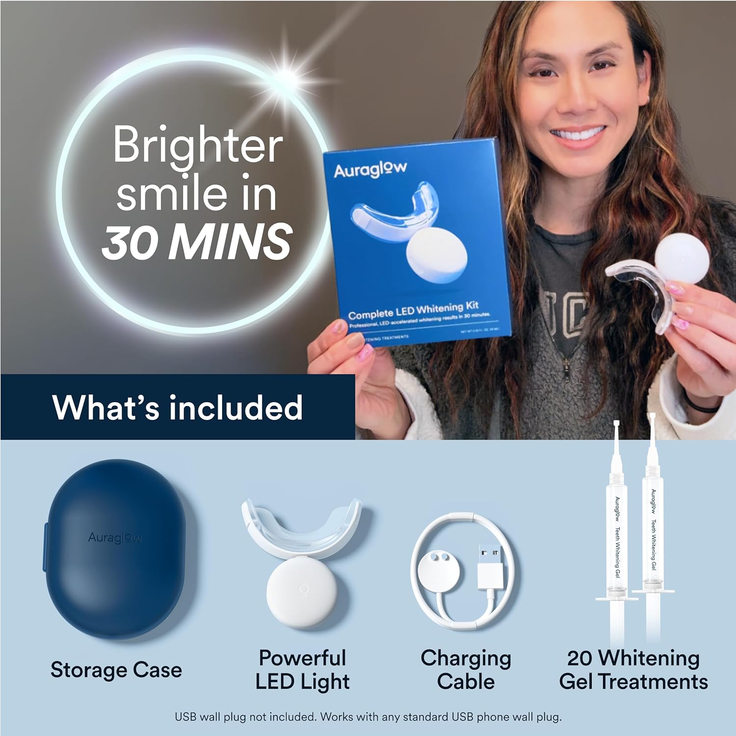 LED Teeth Whitening Kit With 35% Carbamide Peroxide Gel