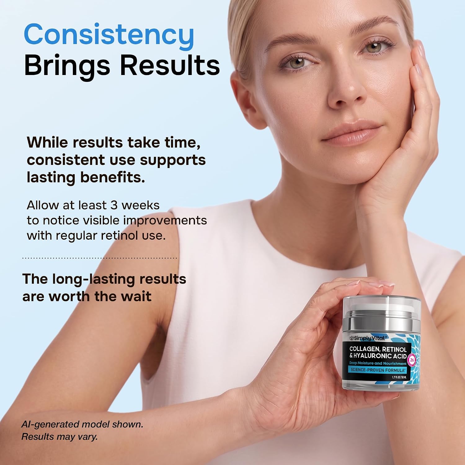 Retinol Collagen Face Cream – Hydrating Anti-Aging Moisturizer