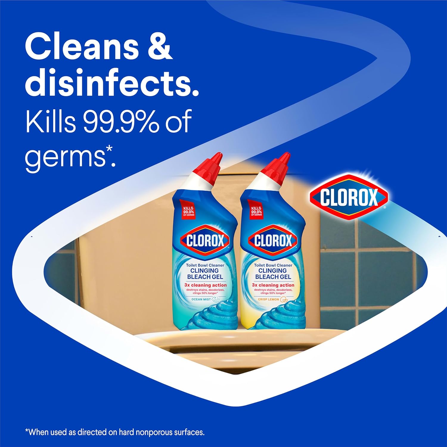 Toilet Bowl Cleaner Gel With Bleach – Disinfects And Deodorizes