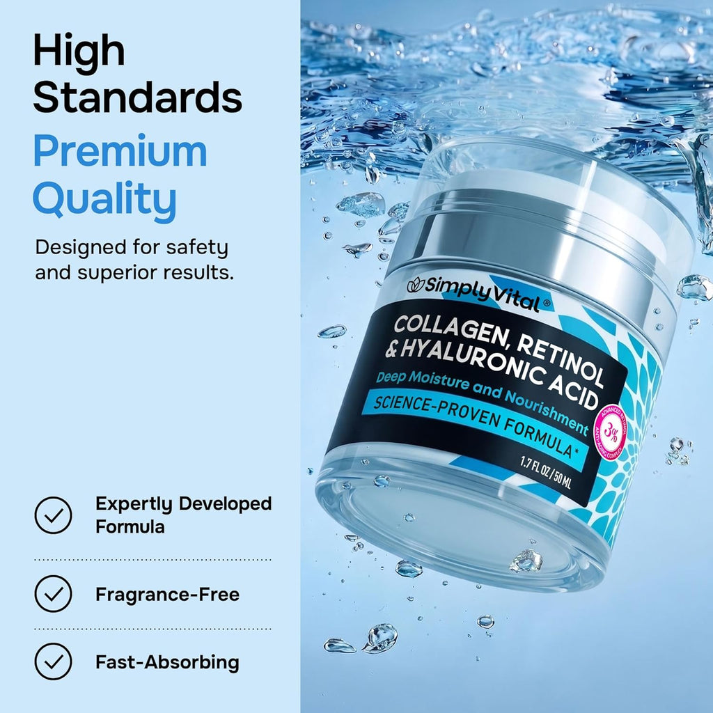 Retinol Collagen Face Cream – Hydrating Anti-Aging Moisturizer