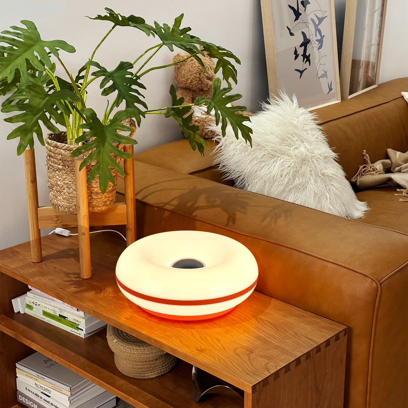 Bauhaus Donut Table Lamp USB Night Light With Touch Dimmer