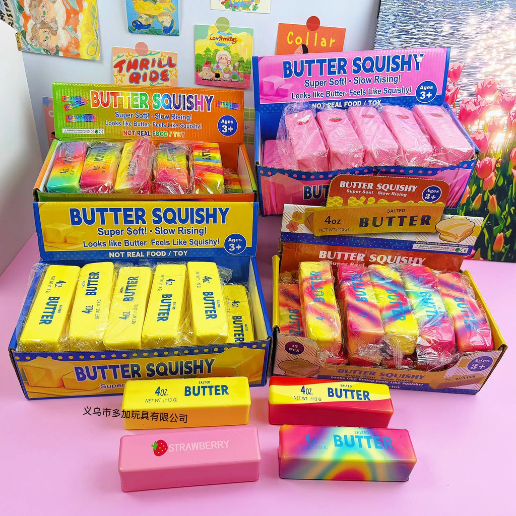 Butter Stick Slow Rising Squishy Toy Set – Stress Relief