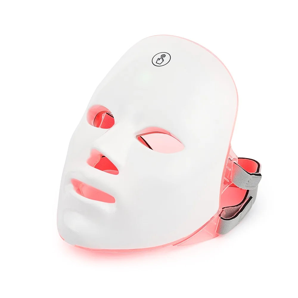 Rechargeable 7 Color LED Facial Mask – Full Face Care