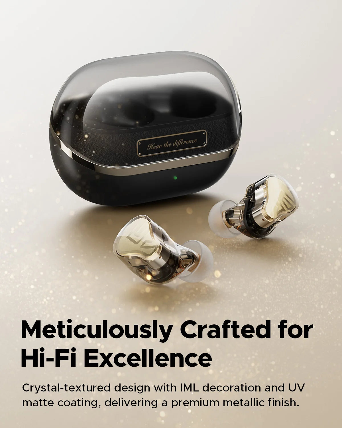 Hybrid ANC Wireless Earbuds With LDAC & Triple Drivers