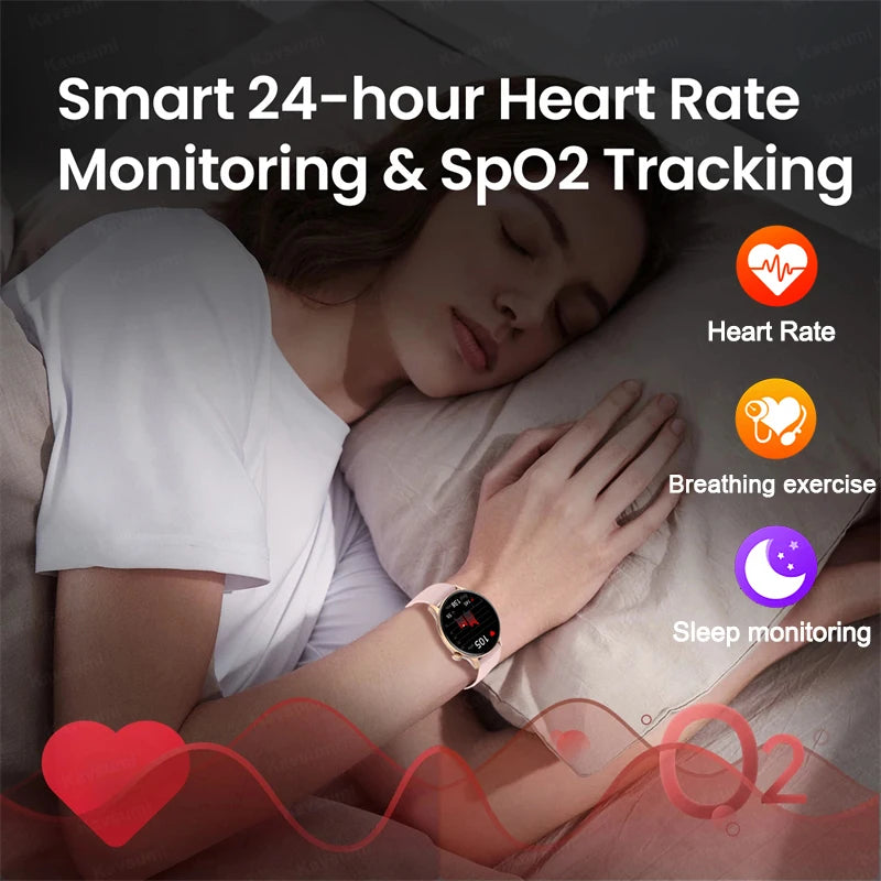 AMOLED Smartwatch With NFC – Bluetooth Calls & IP68 Fitness