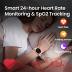 AMOLED Smartwatch With NFC – Bluetooth Calls & IP68 Fitness