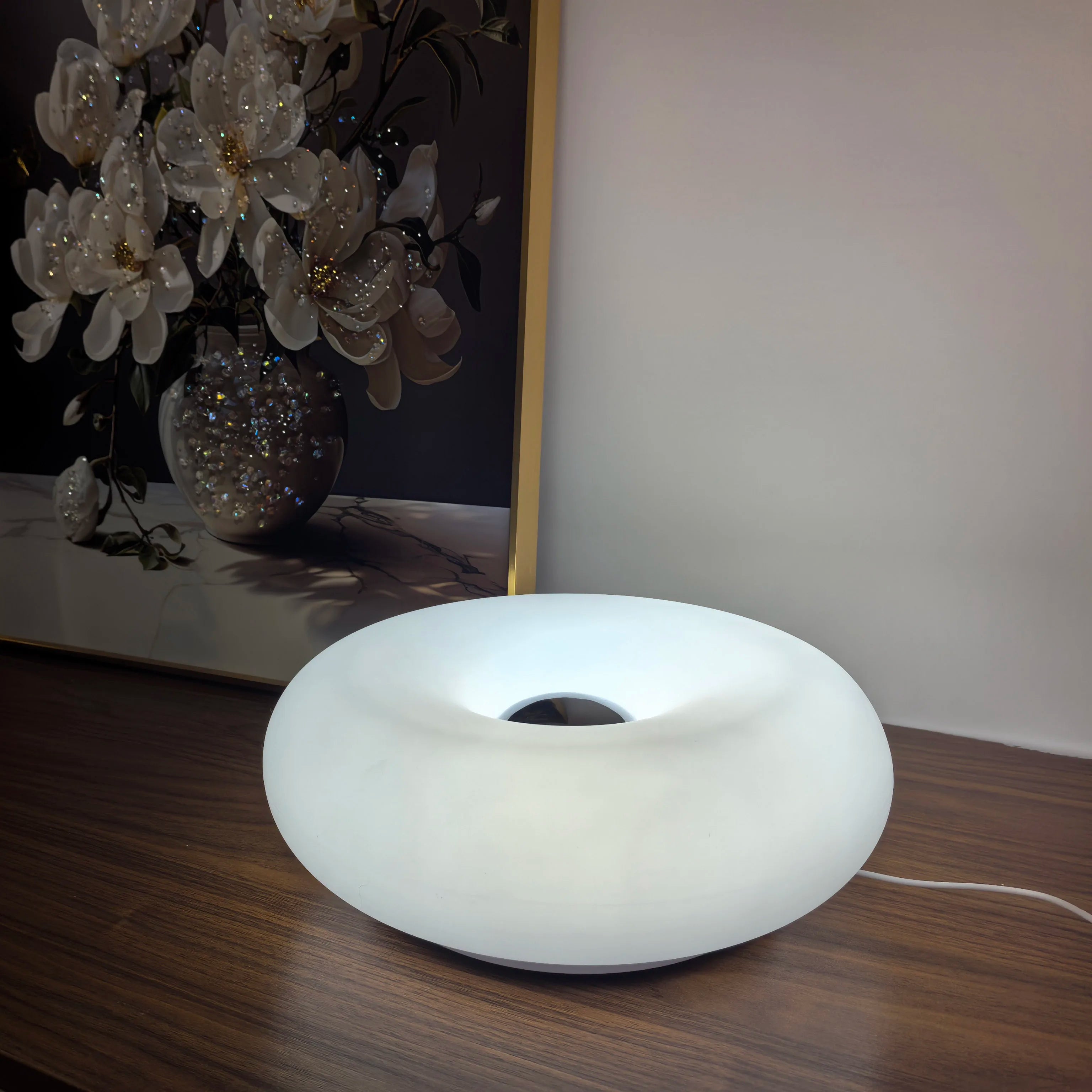 Bauhaus Donut Table Lamp USB Night Light With Touch Dimmer