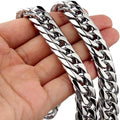Men’s Stainless Steel Cuban Link Chain Necklace Waterproof