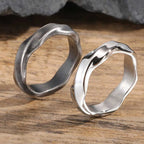 Men’s Mobius Ring Stainless Steel Twisted Band Gift