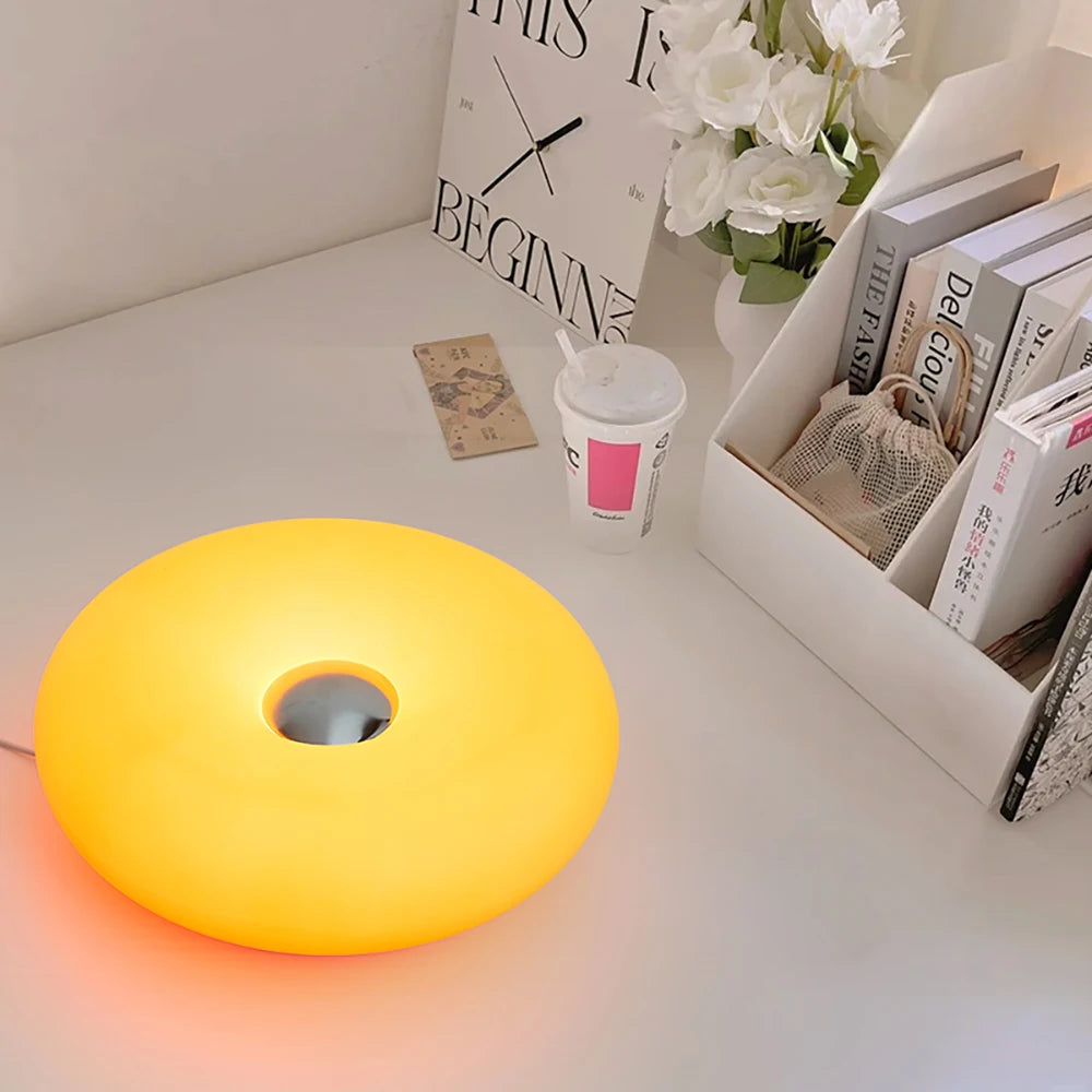 Bauhaus Donut Table Lamp USB Night Light With Touch Dimmer