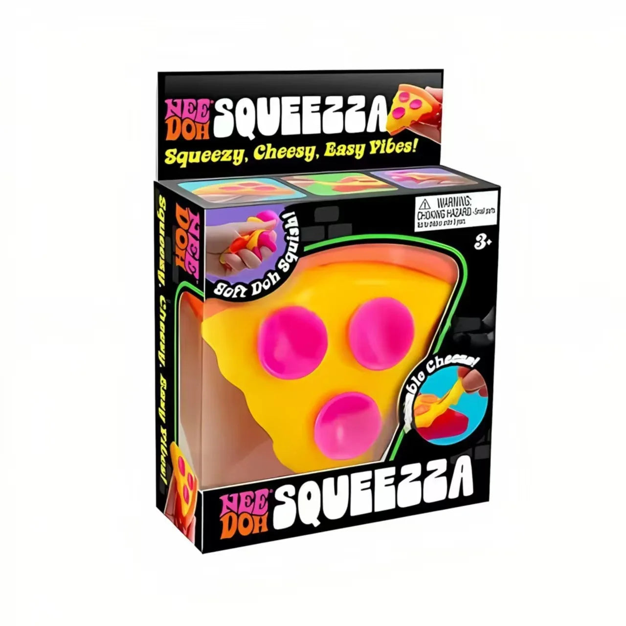 Pizza Squishy Fidget Cube Toy – Stress Relief Squeeze