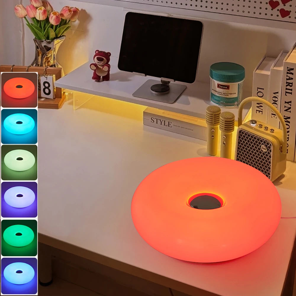 Bauhaus Donut Table Lamp USB Night Light With Touch Dimmer